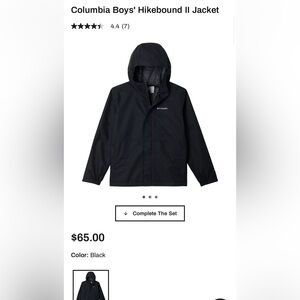 Columbia Boys' Hikebound II Jacket (x small)